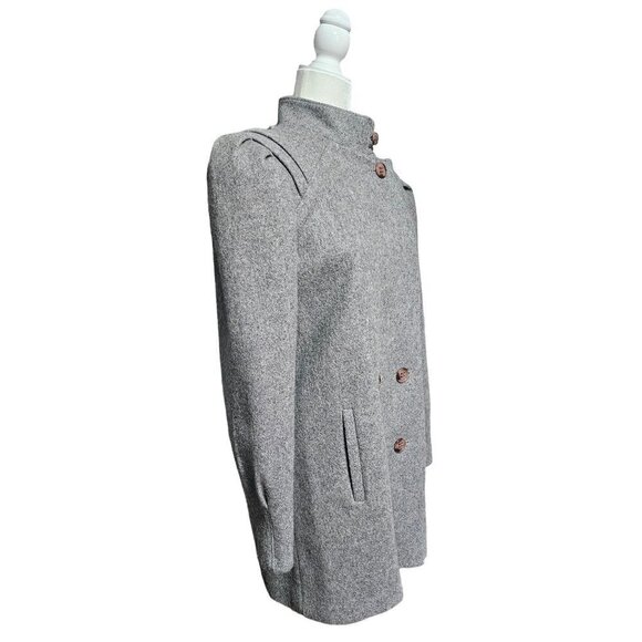 Vintage New York Girl gray feels like wool pea coat jacket size 11 - Picture 2 of 15